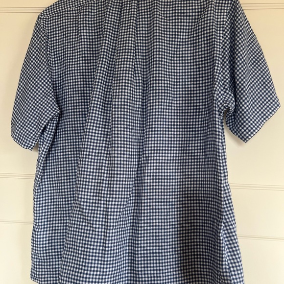 Brooks Brothers Shirt Men L, The Original Polo Button-Up Irish Linen blue/white - Picture 6 of 6